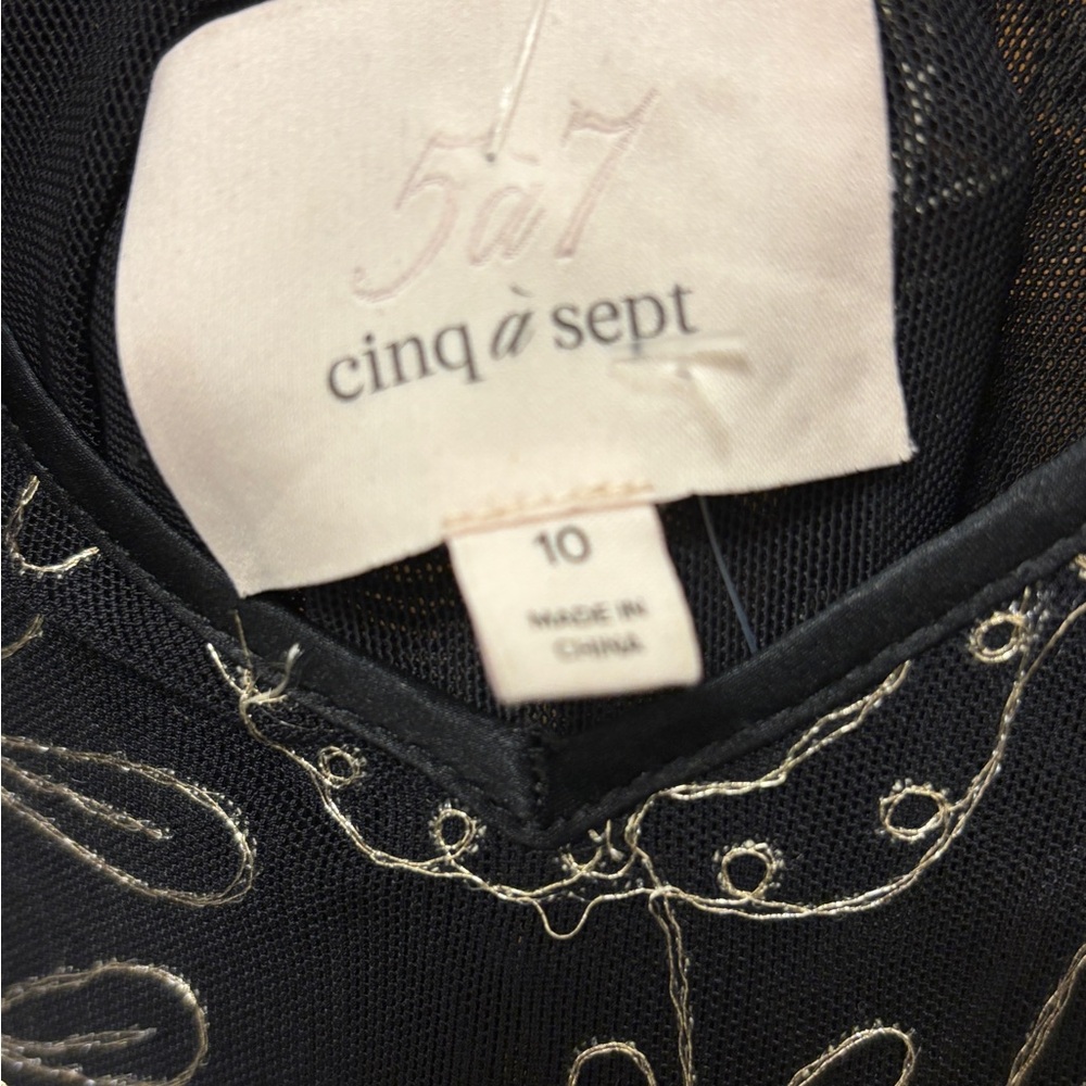 Cinq a Sept Black Ruffled Mini Dress - Picture 4 of 5